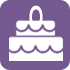 Icon of two-layer cake