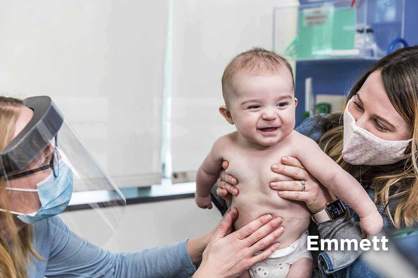 A mother and her son at Seattle Children's