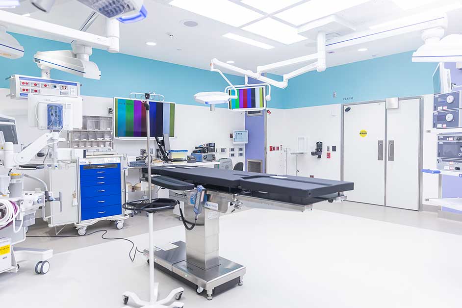 One of the Heart Center’s new state-of-the-art operating rooms.